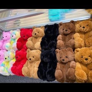 Teddy bear slippers